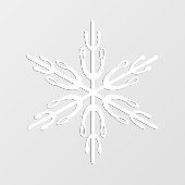 Snowflake Winter Vinyl Window Cling Raamsticker (Vel)
