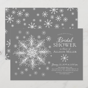 Snowflake Winter Vrijgezellenfeest Kaart