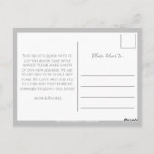 Snowflake Winter We hebben een bewegende aankondig Briefkaart (Achterkant)