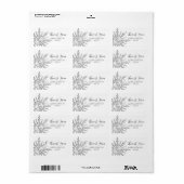 Snowflake Winter Weddenschap Etiket (Full Sheet)