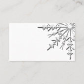 Snowflake Winter Weddenschap Plaatskaartje (Achterkant)
