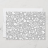 Snowflake Winter Wonderland baby shower-uitnodigin Kaart (Achterkant)