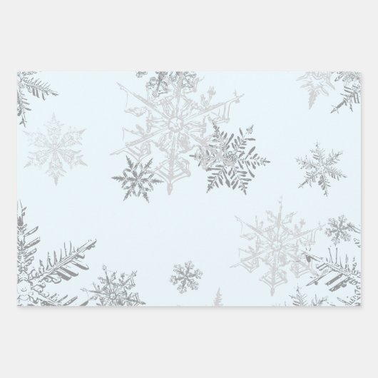 Snowflake Winter Wonderland Inpakpapier Vel (Voorkant 3)