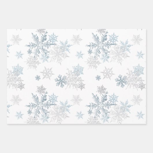Snowflake Winter Wonderland Inpakpapier Vel (Voorkant)