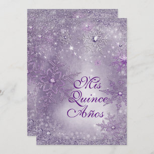 Snowflake Winter Wonderland Uitnodigingen