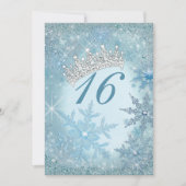 Snowflake Winter Wonderland Uitnodigingen (Voorkant)