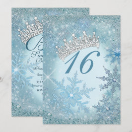 Snowflake Winter Wonderland Uitnodigingen