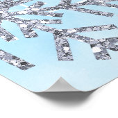 Snowflake Winter Wonderland Welkom Alleen Teken Poster (Hoek)