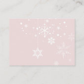 Snowflake Winterboeken voor Baby Enclosure Kaarten (Achterkant)