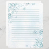 Snowflake, winterkantoorbenodigdheden (Voorkant / Achterkant)