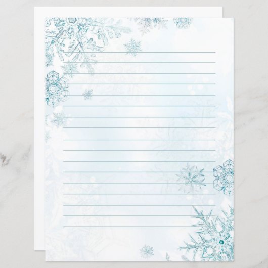 Snowflake, winterkantoorbenodigdheden (Voorkant / Achterkant)