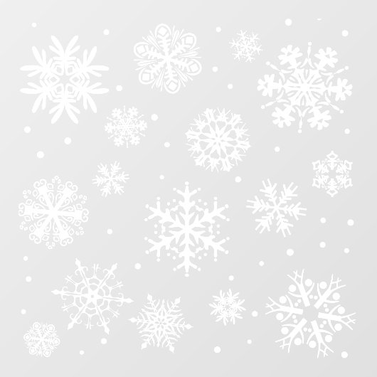 Snowflake winterraamkoeling raamsticker (Vel)