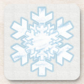 Snowflake (wit) bier onderzetter (Voorkant)