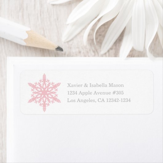 Snowflake | Wit/Roze Etiket (Insitu)