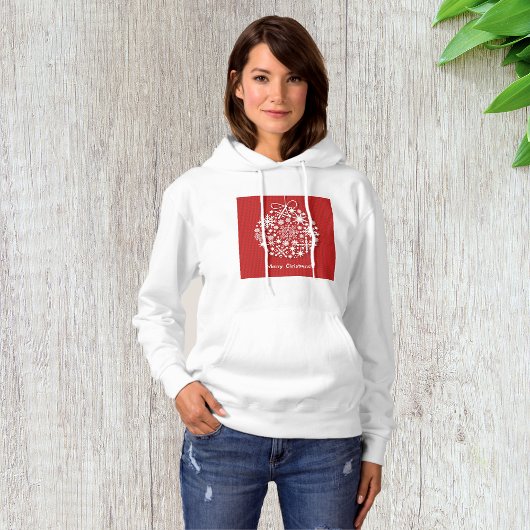Snowflake Womens Hoodie