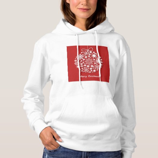 Snowflake Womens Hoodie (Voorkant)