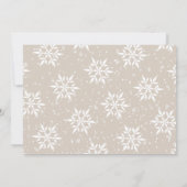 Snowflake Woodland Animals Baby shower Uitnodiging (Achterkant)