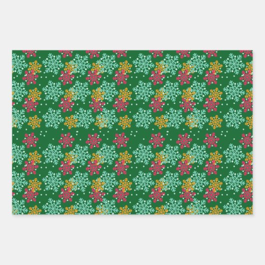 Snowflake wrappen van papier voor platte vellen pa (Voorkant)