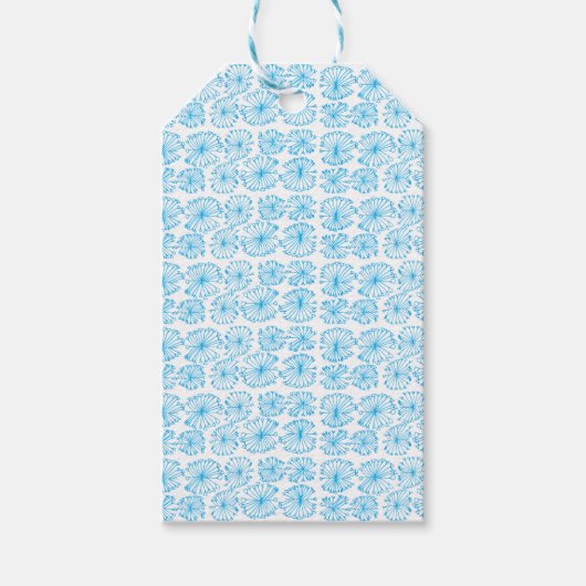 Snowflake Wrapping Paper Cadeaulabel (Voorkant)