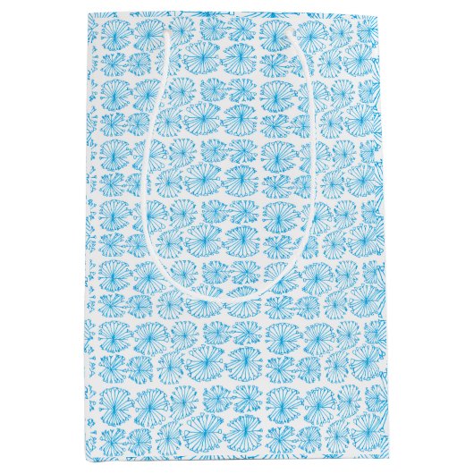 Snowflake Wrapping Paper Medium Cadeauzakje (Voorkant)