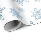 Snowflake wrapppapier cadeaupapier (Rol Hoek)