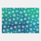 Snowflake wrapppapier - Helderkleurige kerstavond Inpakpapier Vel (Voorkant 3)