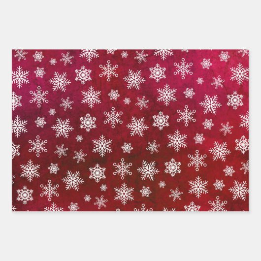 Snowflake wrapppapier - Helderkleurige kerstavond Inpakpapier Vel (Voorkant 2)