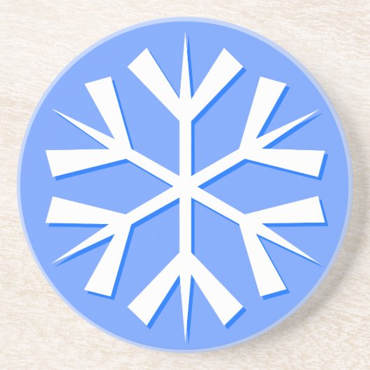 Snowflake Zandsteen Onderzetter (Voorkant)