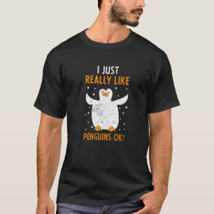 Snowflake Zoo Animal Antarctica Bird Penguin Pre T-shirt