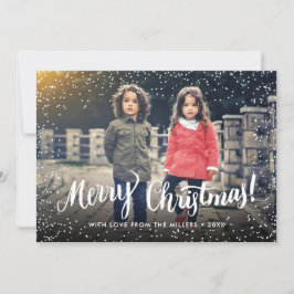Snowflakes, aangepast voor prettig kerstscript feestdagenkaart