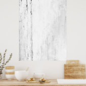 "Snowflakes" Abstracte zwarte en witte kunst Poster (Keuken)