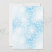 Snowflakes and lights on blue (Voorkant)