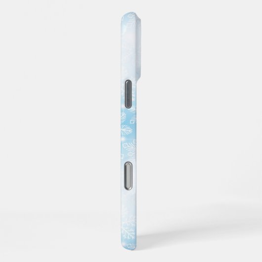 Snowflakes and lights on blue iPhone hoesje (Rechterkant)