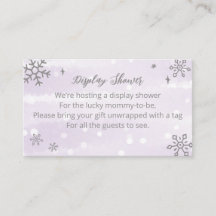 Snowflakes Baby shower Display Shower