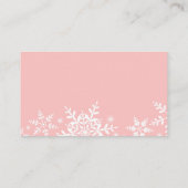  Snowflakes Baby shower Luier Raffle Ticket Informatiekaartje (Achterkant)