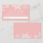  Snowflakes Baby shower Luier Raffle Ticket Informatiekaartje (Voorkant / Achterkant)