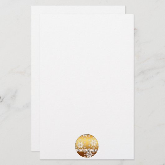 Snowflakes, bakkerij briefpapier (Voorkant / Achterkant)