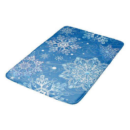 Snowflakes Bath Mat (Gekanteld)