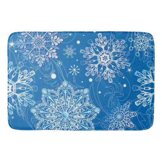 Snowflakes Bath Mat (Voorkant)