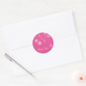 Snowflakes, bedankt Stickers (Envelop)