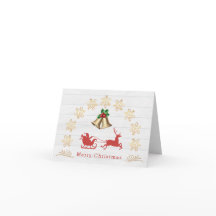 Snowflakes Bells Holly Santa Reindekerst