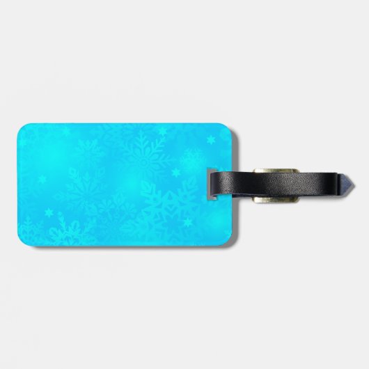 Snowflakes, bevroren bagagelabel (Achterkant horizontaal)