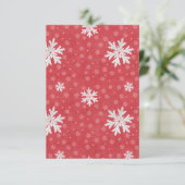 Snowflakes bij uitnodiging op kerstavond (Staand voorkant)