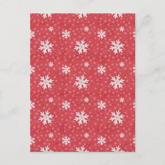 Snowflakes bij uitnodiging op kerstavond (Voorkant)