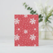 Snowflakes bij uitnodiging op kerstavond (Staand voorkant)