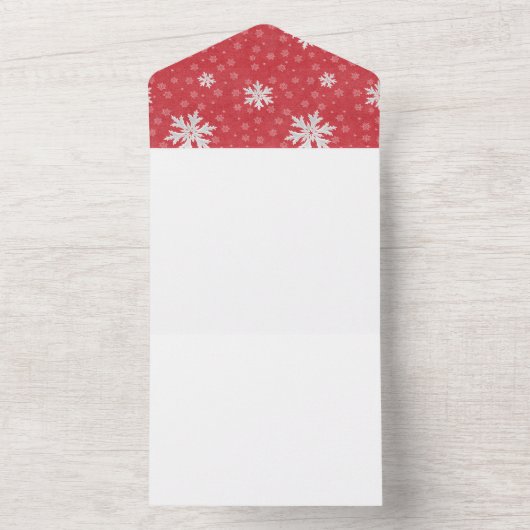 Snowflakes bij uitnodiging op kerstavond (Binnen)