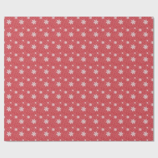 Snowflakes bij uitnodiging op kerstavond cadeaupapier (Vlak)