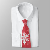 Snowflakes bij uitnodiging op kerstavond stropdas (Gebonden)