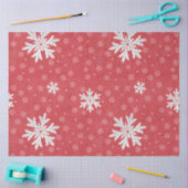 Snowflakes bij uitnodiging op kerstavond tissuepapier (Craft)