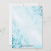 Snowflakes Birthday Invitation Kaart (Achterkant)